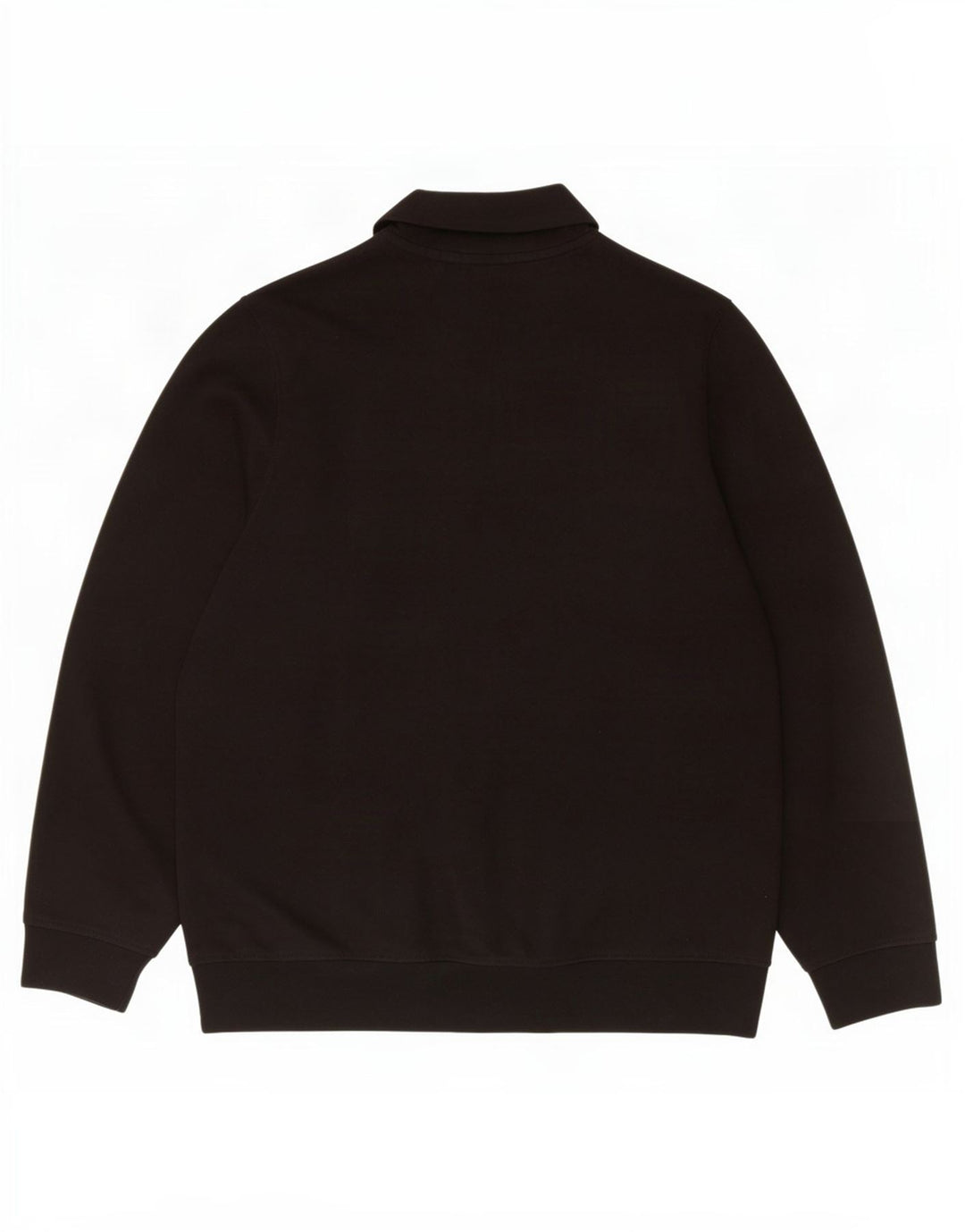 Lacoste Mens Classic Fit Zip Neck Moletom Jumper Tamanho 5 Grande Preto