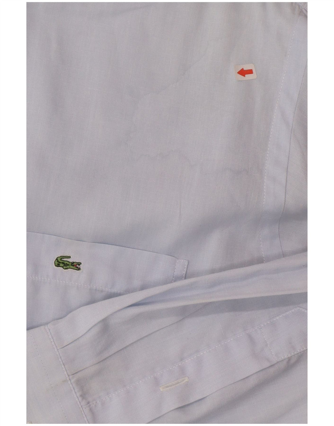 Camisa masculina Lacoste tamanho 42 grande algodão azul