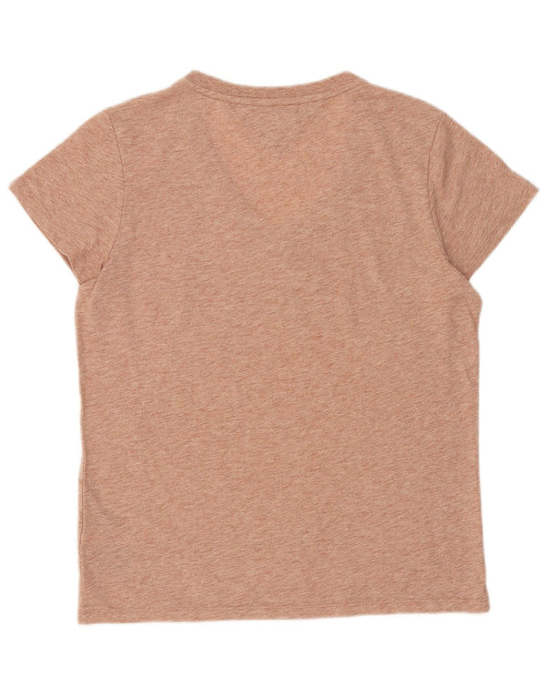 Tommy Hilfiger Camiseta Feminina Oversized Graphic Top UK 6 XS Laranja