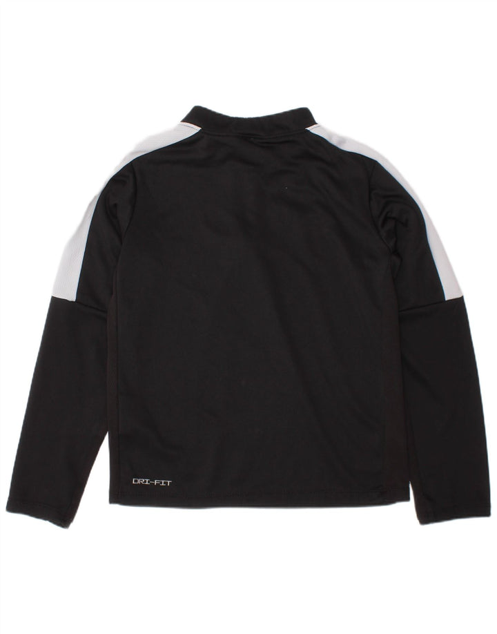 Top de treino Nike Boys Dri Fit pulôver 4-5 anos pequeno preto colorblock