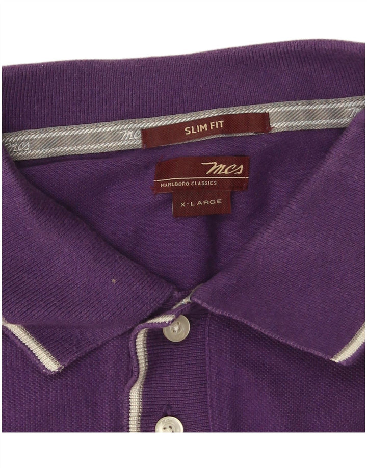 MARLBORO CLASSICS Camisa polo masculina Slim Fit XL Roxa