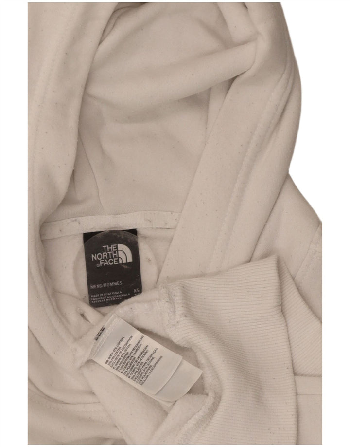 THE NORTH FACE Mens moletom com capuz XS algodão branco