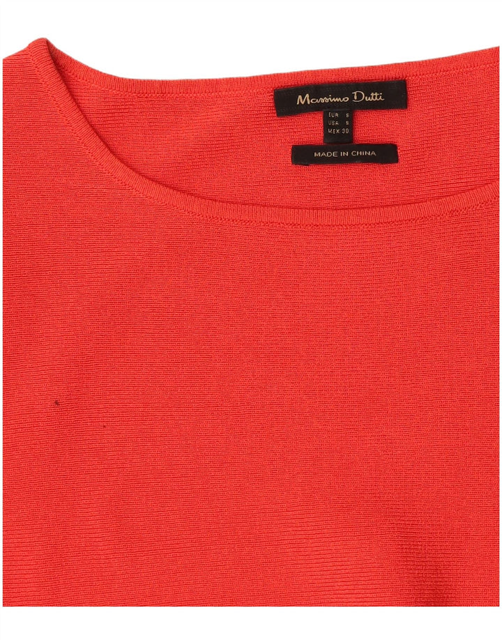Blusa feminina Massimo Dutti UK 10 pequena vermelha