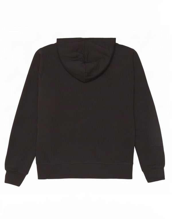 Moletom com capuz gráfico masculino vintage pequeno algodão preto