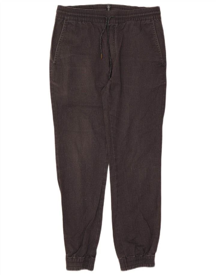 Calça jogger feminina Volcom Chino médio W30 L27 algodão cinza