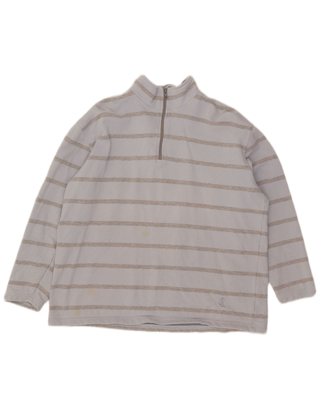 Ralph Lauren moletom feminino oversized jumper UK 12 listrado azul médio