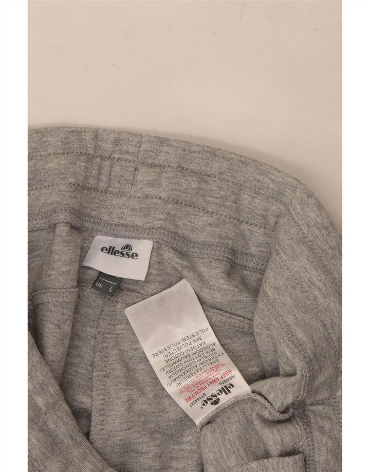 Calça de treino masculina ELLESSE grande algodão cinza
