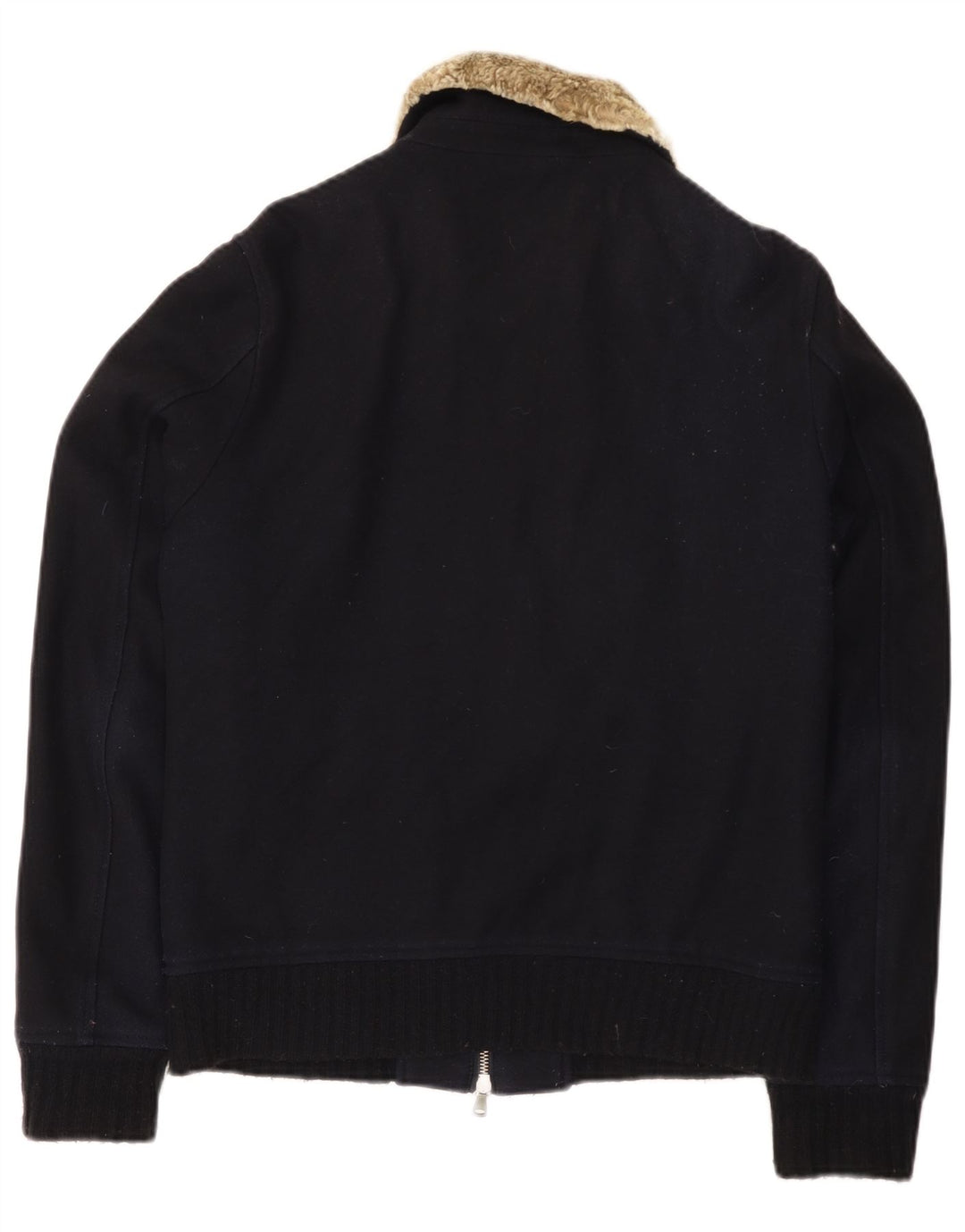 Jaqueta bomber feminina vintage UK 14 azul marinho médio