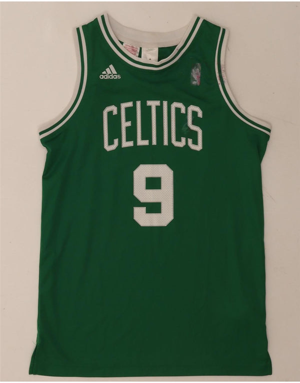 Top Adidas Boys Celtics Graphic Vest 13-14 Anos Verde Poliéster