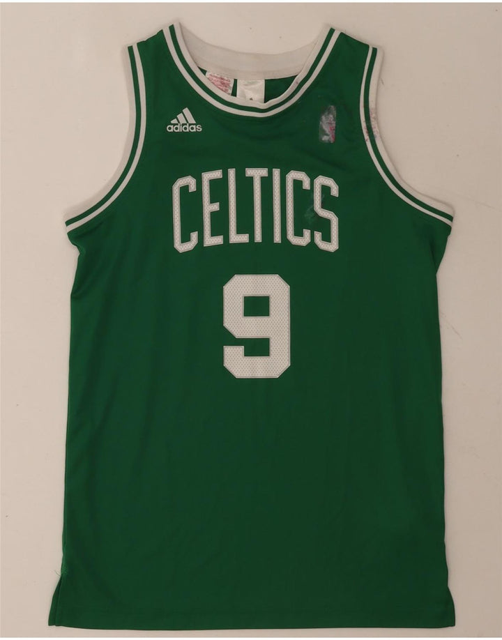 Top Adidas Boys Celtics Graphic Vest 13-14 Anos Verde Poliéster
