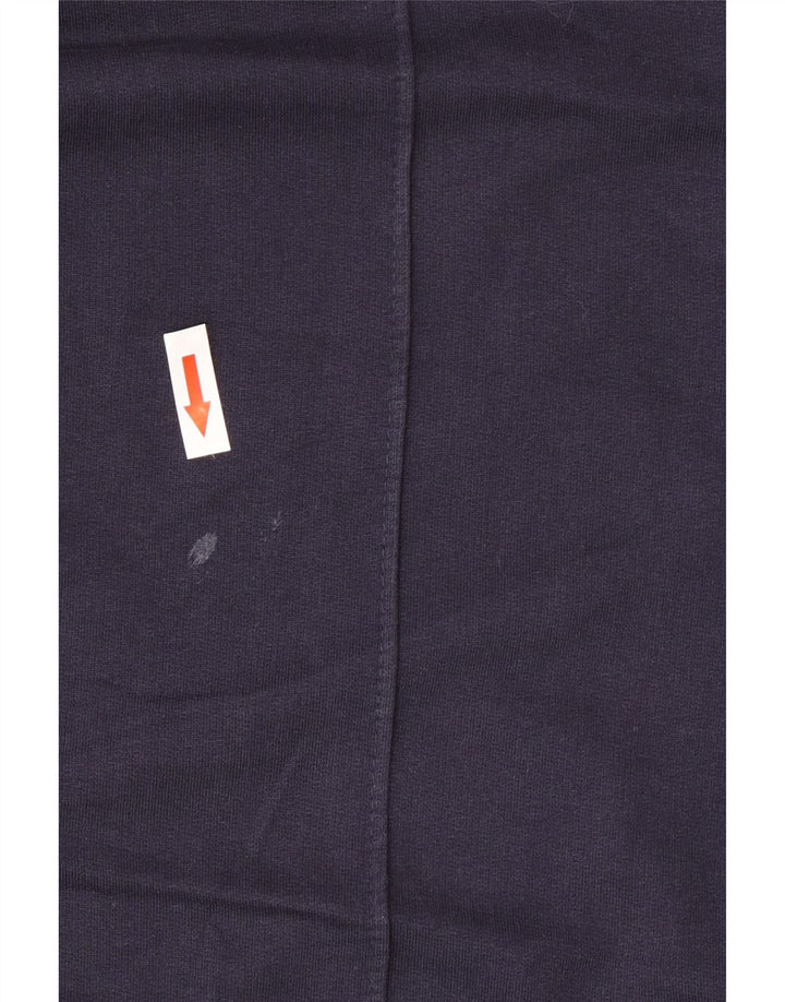 Calça de treino feminina Zara Reino Unido 12 bloco colorido azul marinho médio