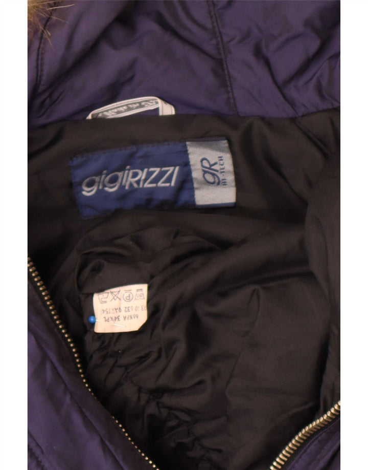 Jaqueta corta-vento feminina Gigi Rizzi IT 42 médio azul marinho colorblock