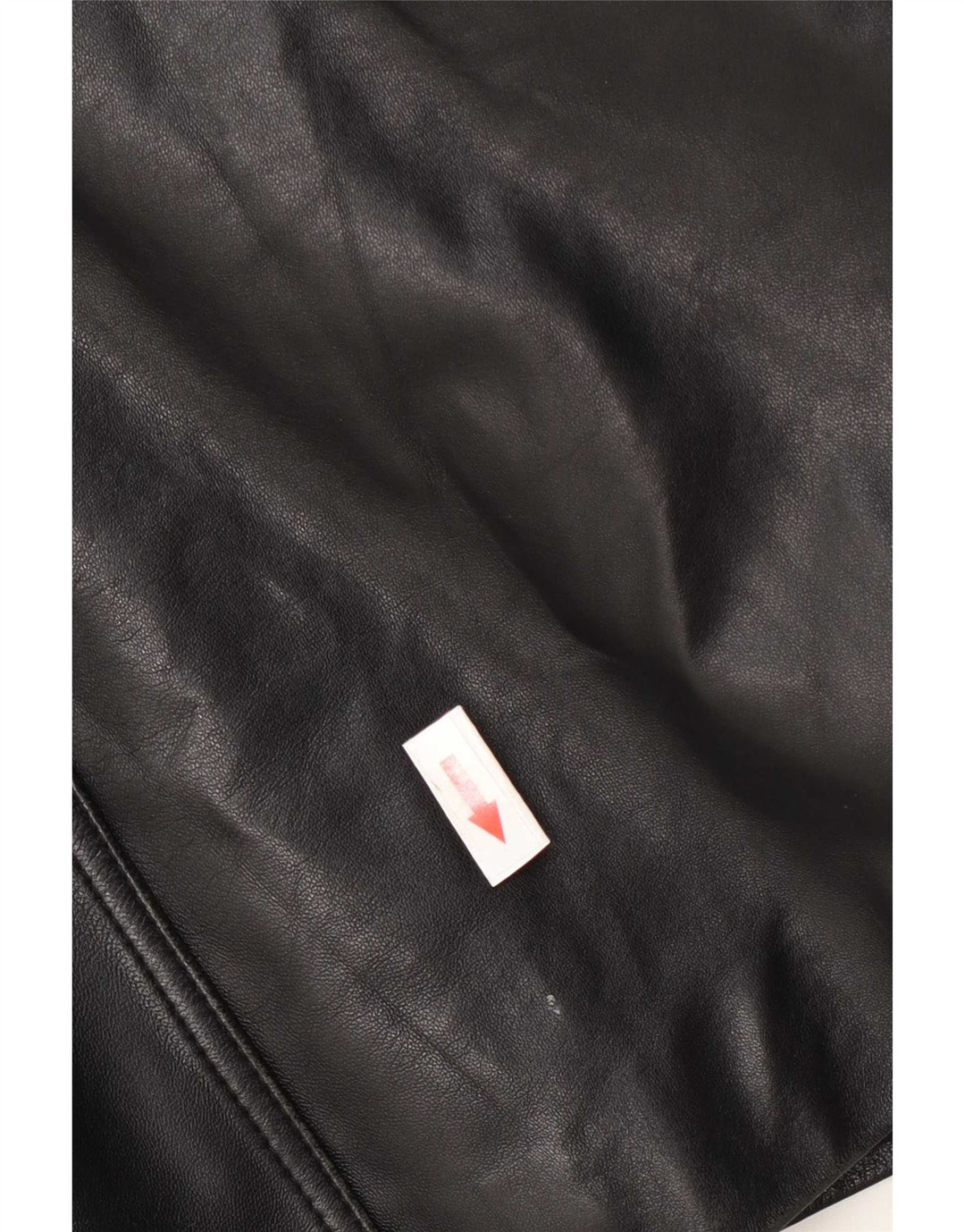 Casaco de couro feminino Diletta Lelli IT 46 grande preto
