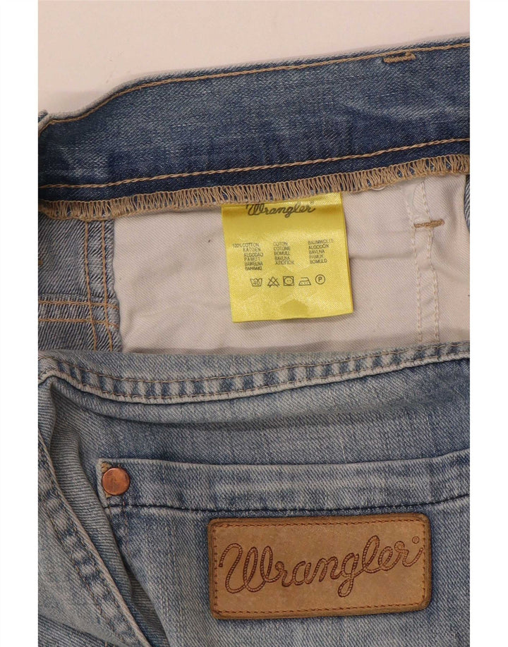 Wrangler Masculino Spencer Straight Jeans W32 L34 Azul Algodão