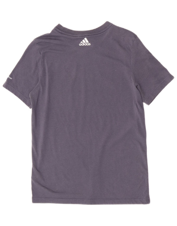 Camiseta Adidas Boys Regular Graphic Top 13-14 Anos Azul Marinho Poliéster