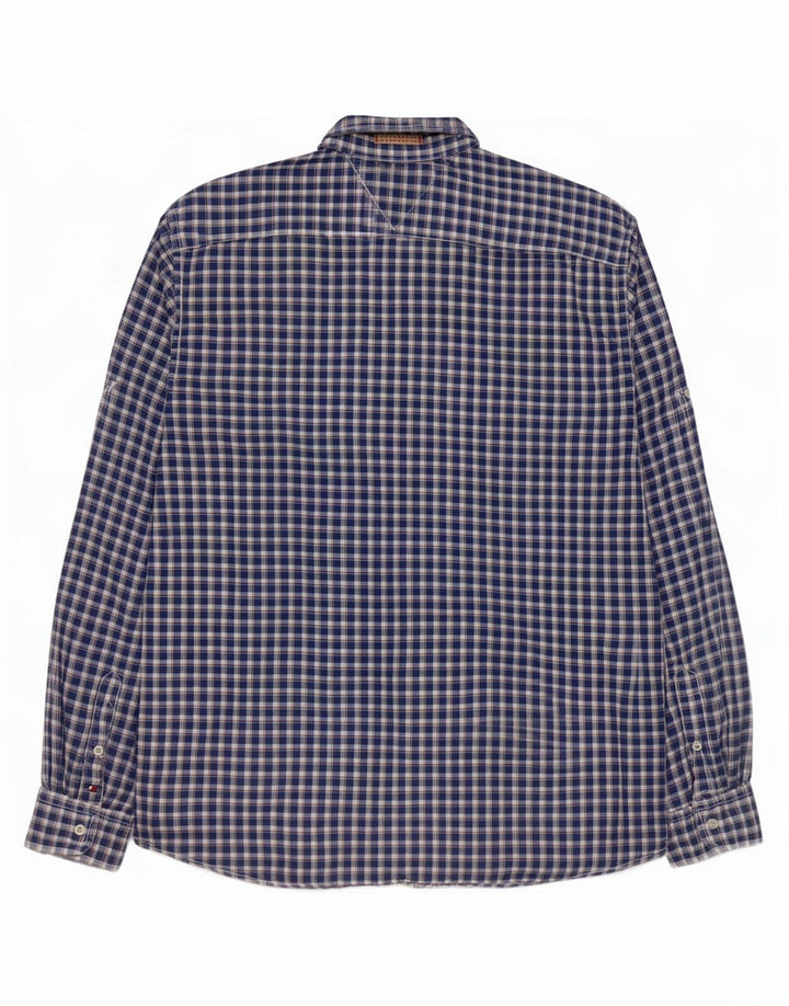 Camisa masculina Tommy Hilfiger vintage fit XL azul guingão