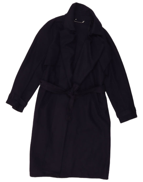 Sobretudo feminino VINTAGE UK 16 grande azul marinho