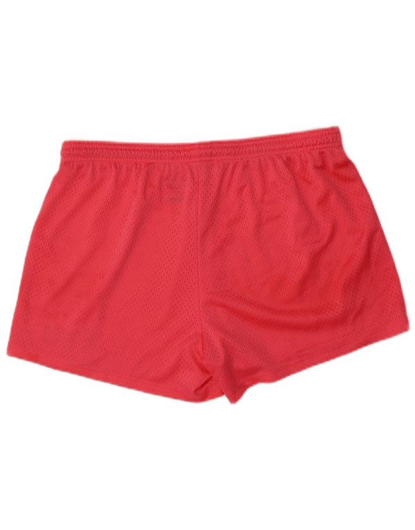 Shorts esportivos femininos Champion UK 16 grande poliéster rosa