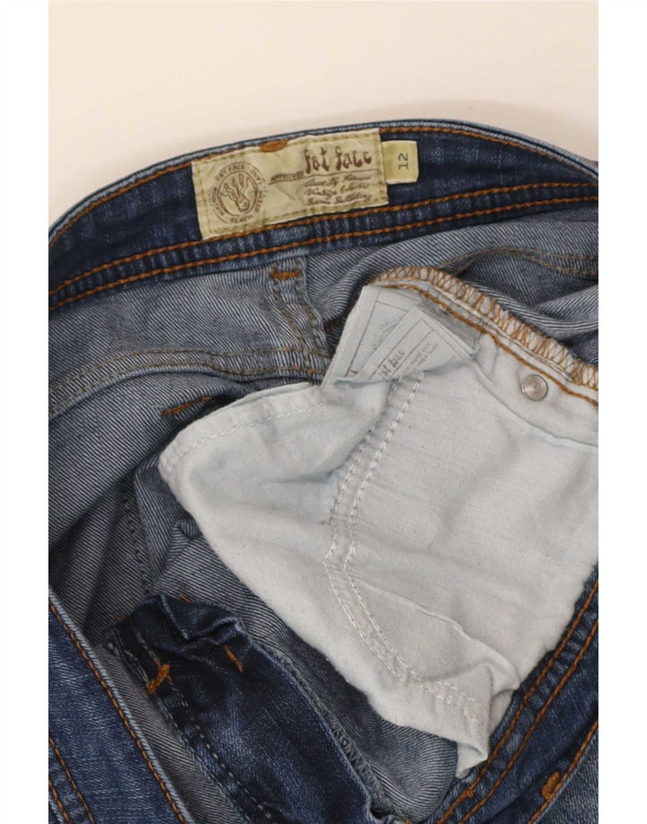 Calça jeans feminina Fat Face UK 12 médio W32 L23 azul