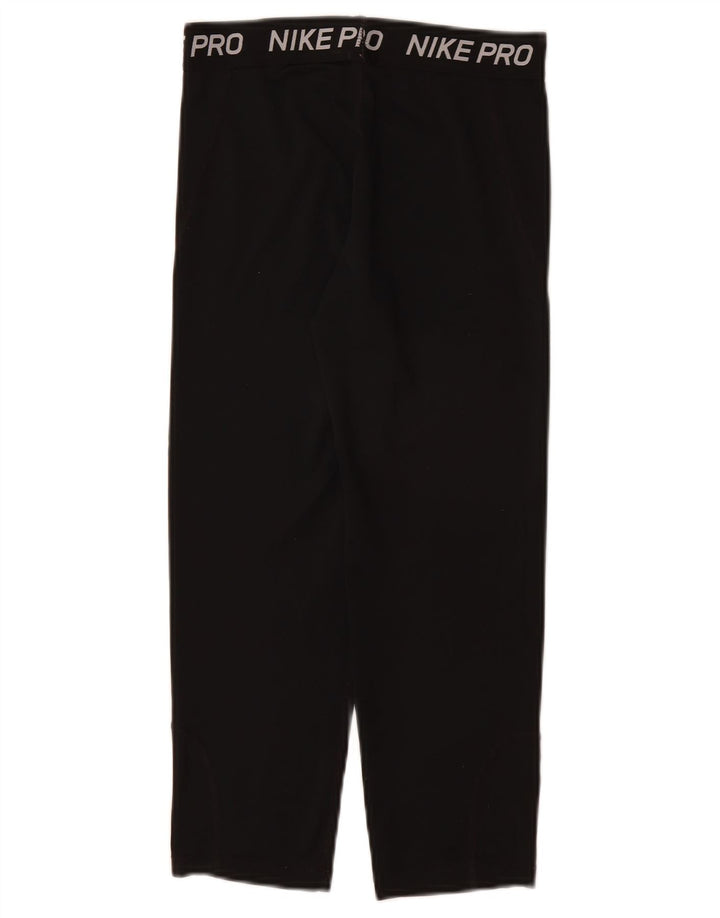 Calças de treino gráficas para meninas NIKE 7-8 anos preto poliéster