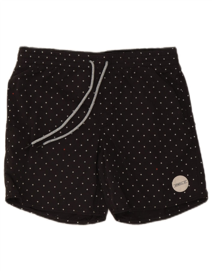 Shorts de natação masculino O'Neill com bolinhas pretas médias