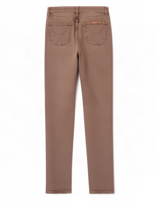 Jeckerson Womens Skinny Jeans W26 L32 Brown Cotton