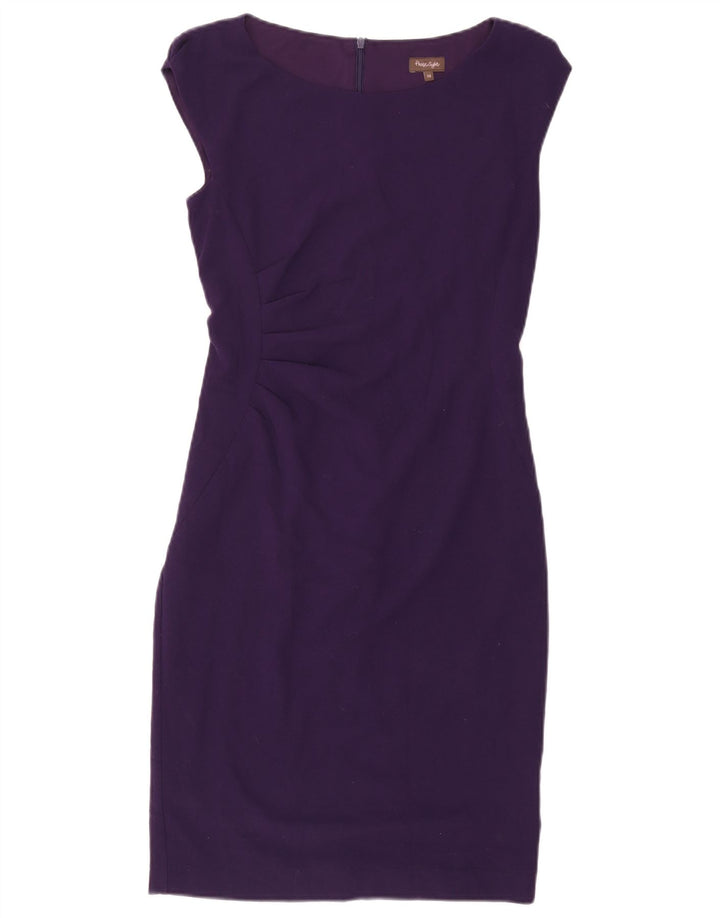 Vestido da bainha das mulheres da fase oito poliéster roxo pequeno Reino Unido 10