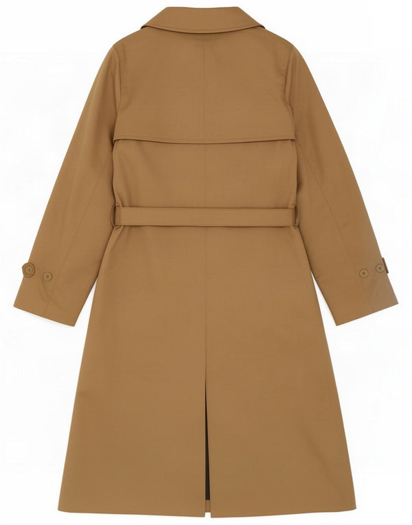Trench Coat feminino vintage IT 42 algodão bege médio