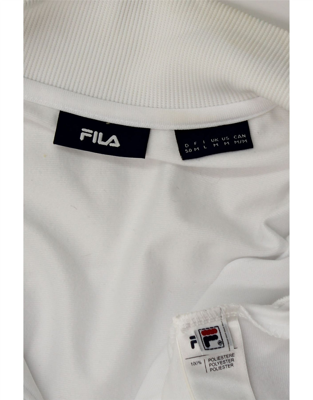 Fila Mens Tracksuit Top Jacket Médio Branco Colourblock Poliéster