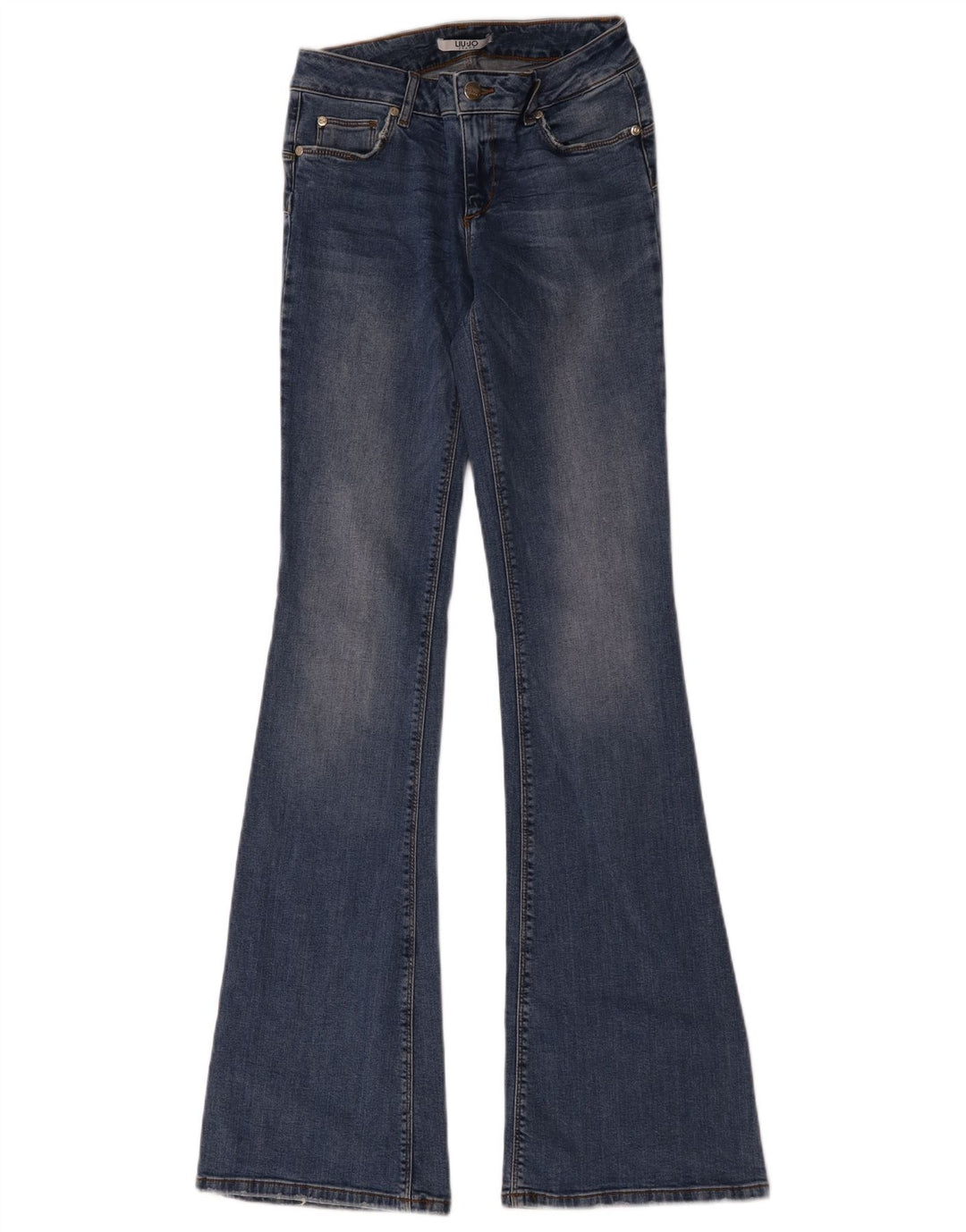 Liu Jo Calça jeans feminina larga W28 L35 azul