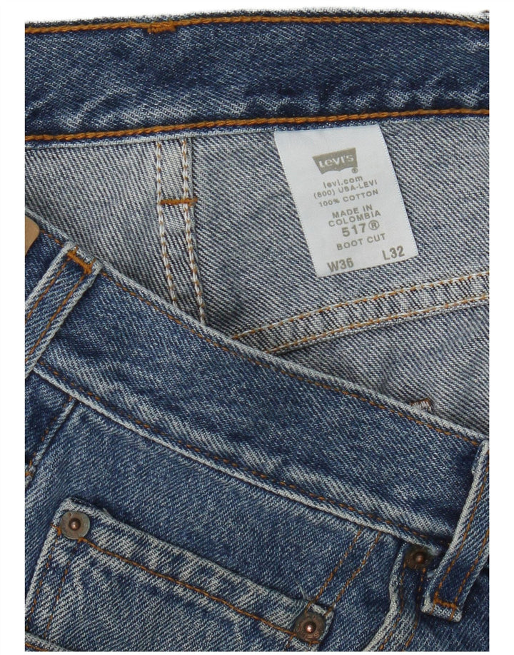 Levi's Masculino 517 Bootcut Jeans W36 L32 Azul Algodão
