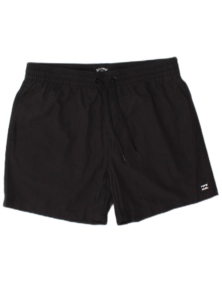Shorts esportivos masculinos Billabong poliéster preto médio