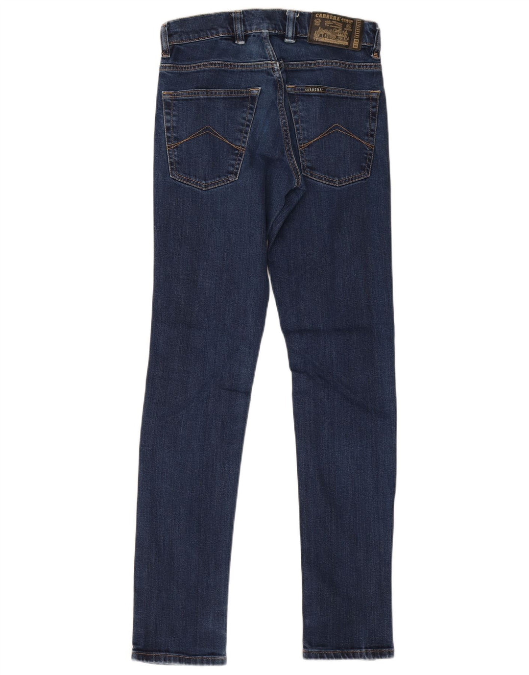 Calça jeans feminina Carrera 717 Slim W29 L33 azul marinho algodão