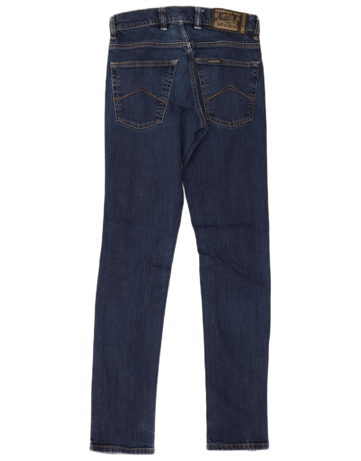 Calça jeans feminina Carrera 717 Slim W29 L33 azul marinho algodão