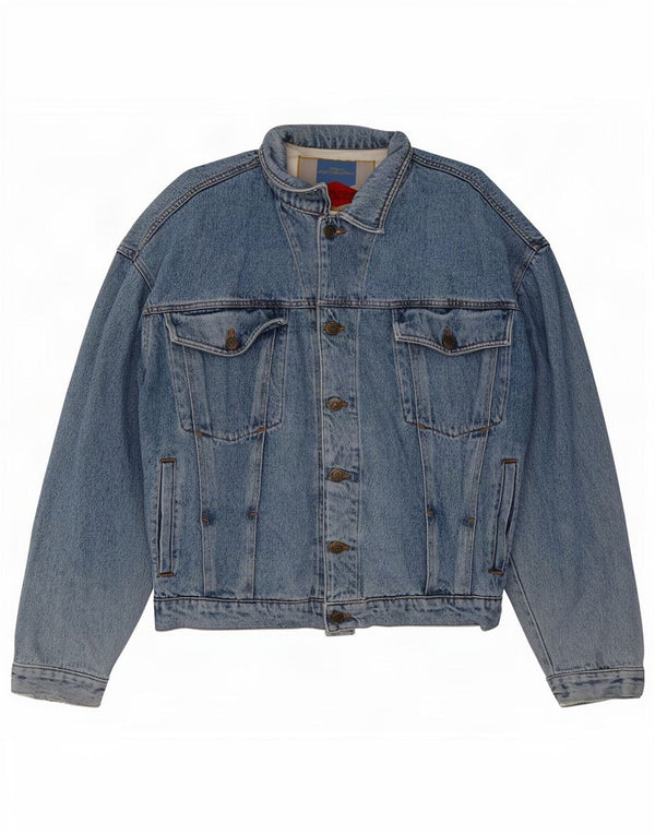 Jaqueta jeans masculina POP 84 UK 40 grande azul