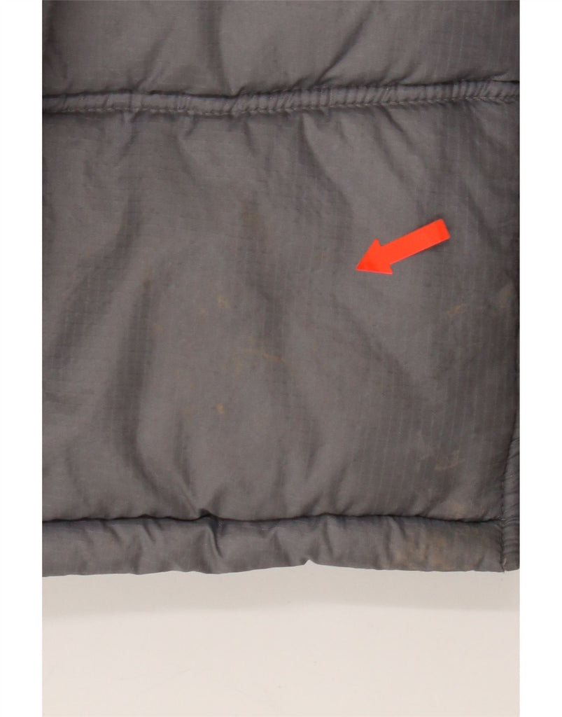 FUBU Mens Padded Jacket UK 38 Medium Grey Colourblock Nylon Vintage Fubu and Second-Hand Fubu from Messina Hembry 