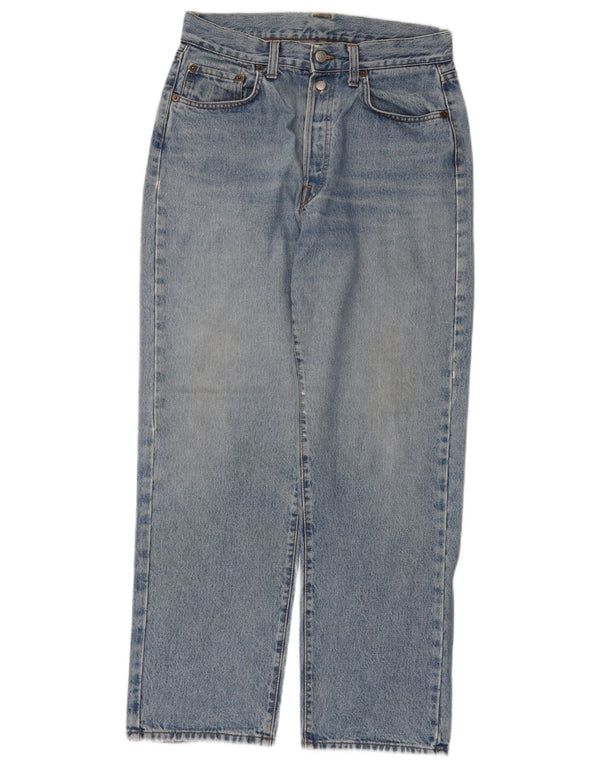 Replay Calça jeans feminina cintura alta cônica W30 L29 algodão azul