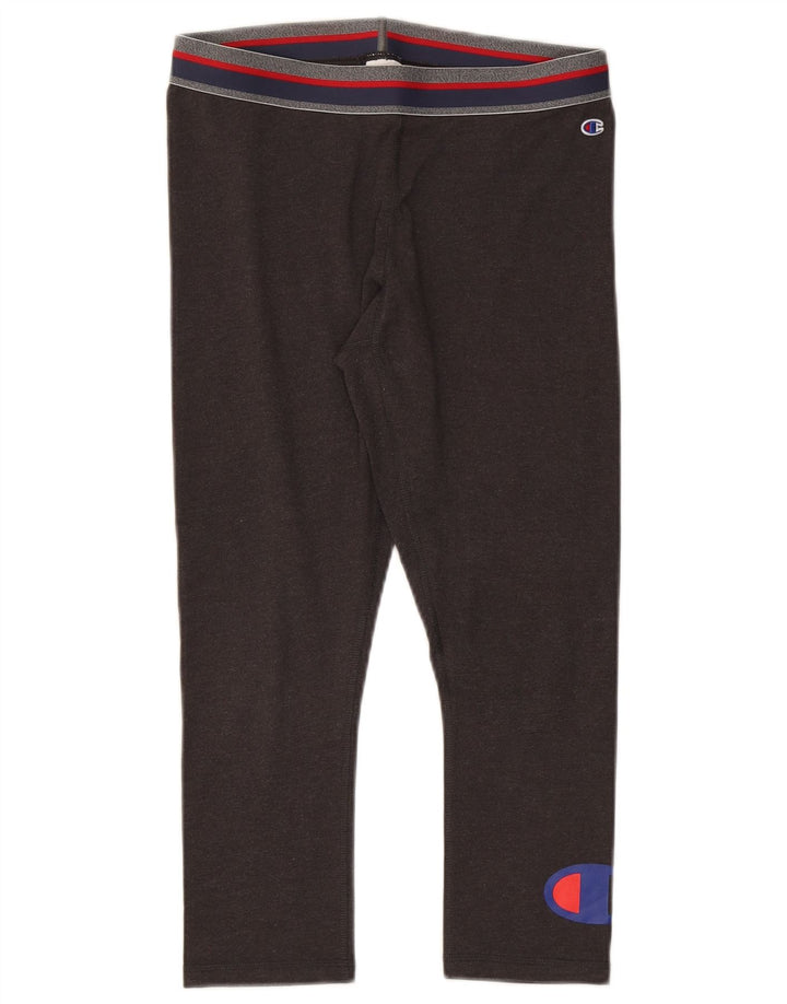 Leggings capri femininas Champion UK 12 algodão marrom médio