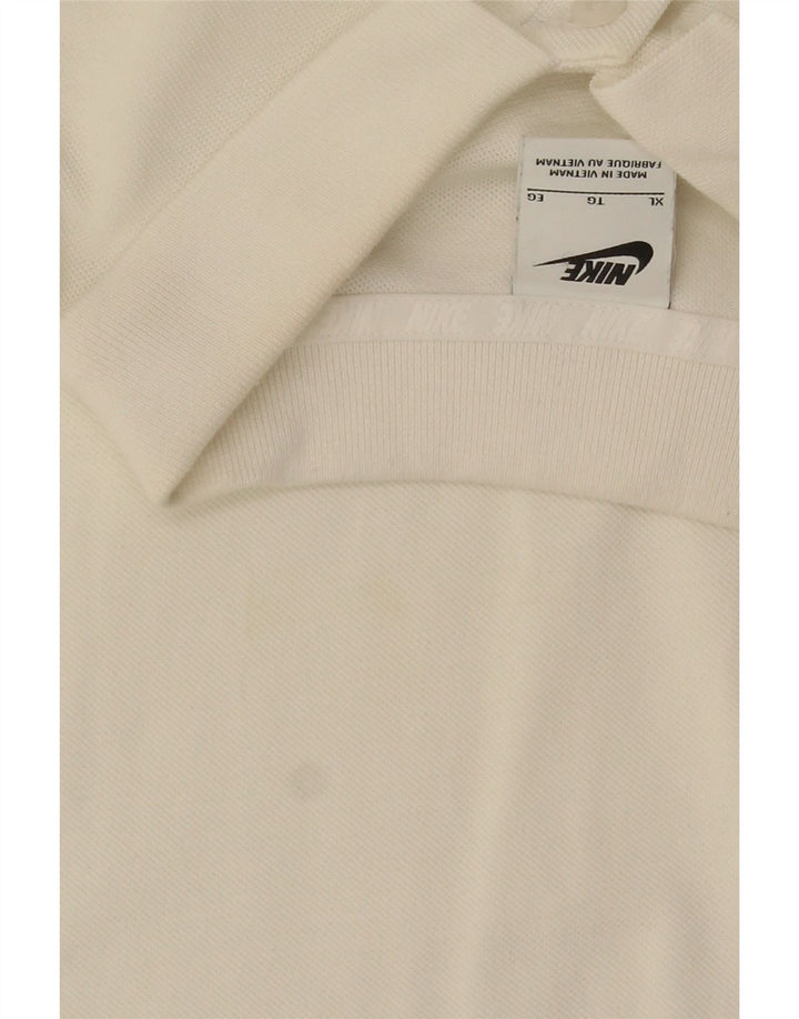Camisa polo masculina Nike XL algodão branco