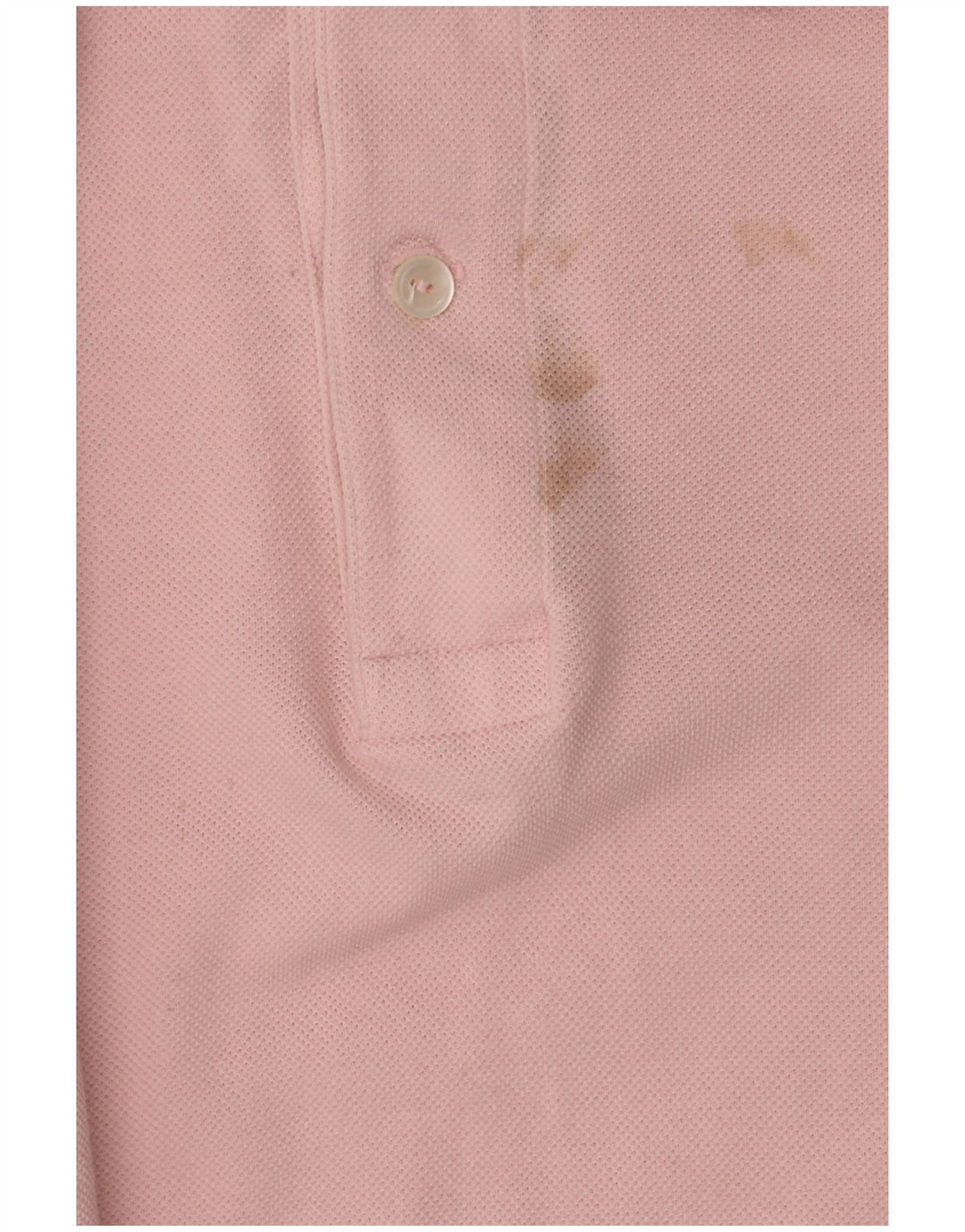 Camisa polo masculina Lacoste tamanho 4 médio algodão rosa