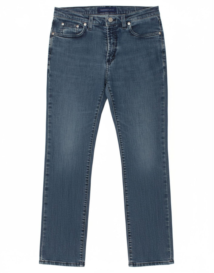 Jeans slim feminino TRUSSARDI W29 L29 algodão azul