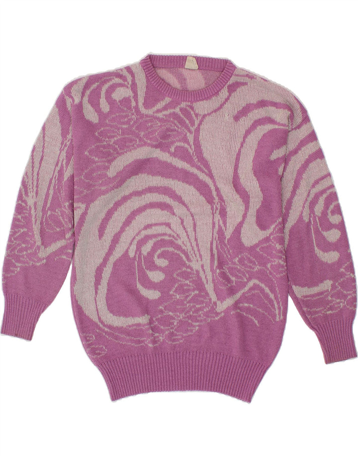 VINTAGE Womens Crew Neck Jumper Sweater IT 46 Large Purple Vintage Vintage and Second-Hand Vintage from Messina Hembry 