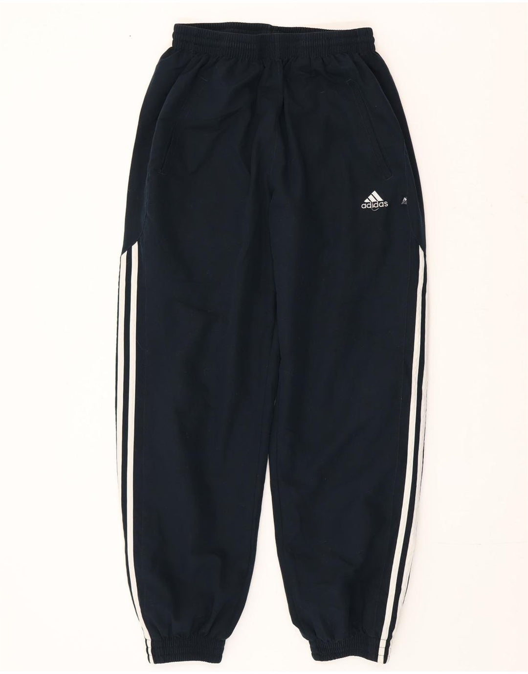 Calça de treino feminina Adidas Joggers UK 12 médio azul marinho poliéster