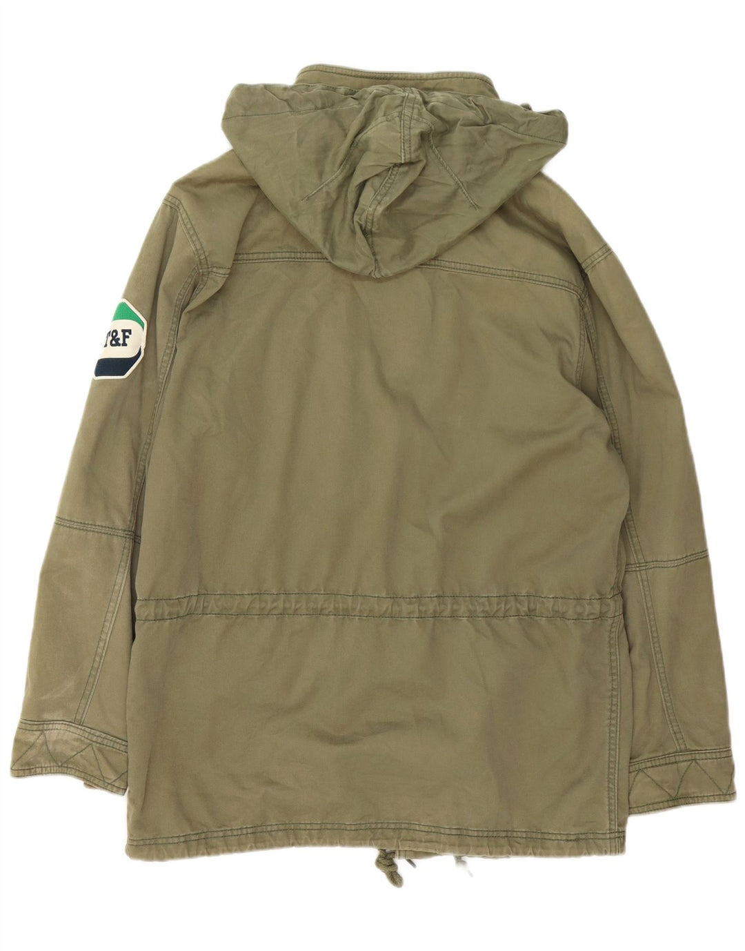 Jaqueta Parka Masculina Nike com Capuz UK 39/41 Médio Algodão Cáqui