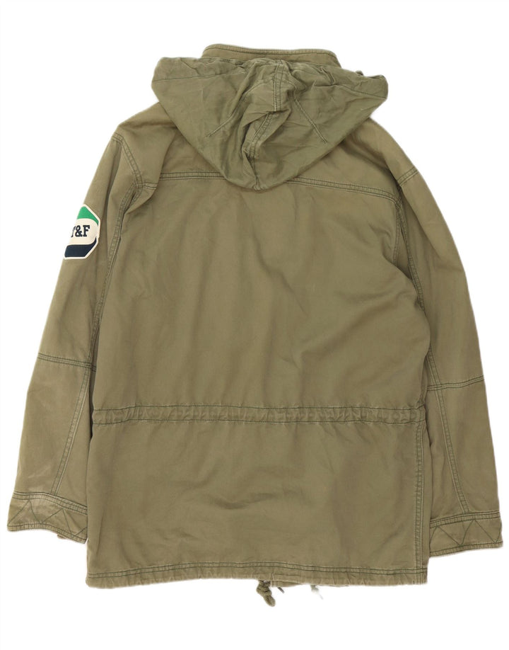 Jaqueta Parka Masculina Nike com Capuz UK 39/41 Médio Algodão Cáqui