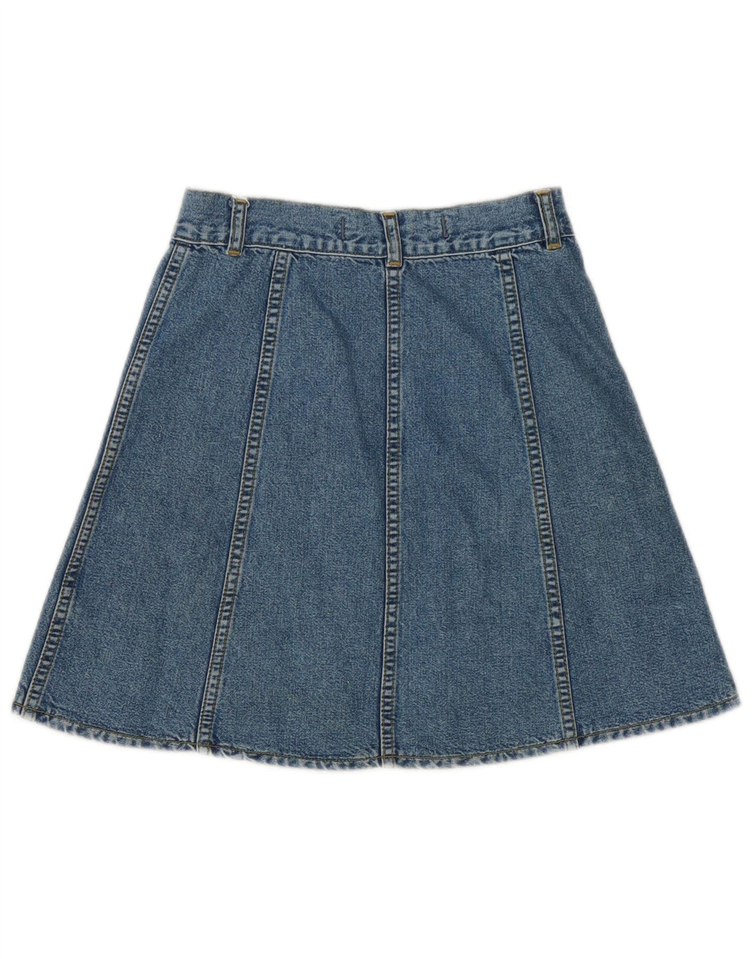 Saia jeans feminina Crown W27 pequeno algodão azul