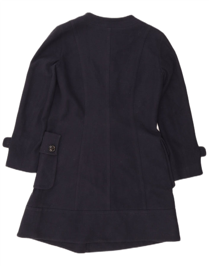 MARLBORO CLASSICS Duffle Coat feminino EU 42 grande poliéster azul marinho