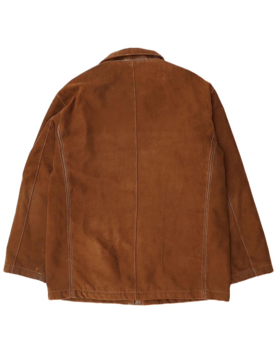 Jaqueta corta-vento masculina vintage EU 56 3XL marrom