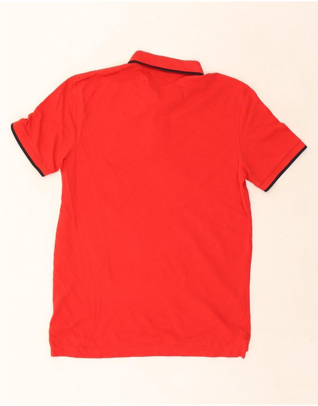 Camisa polo masculina Hugo Boss de algodão vermelho médio