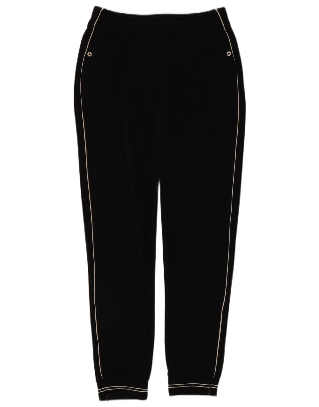 Calça de treino feminina Champion Joggers UK 10 pequeno poliéster preto